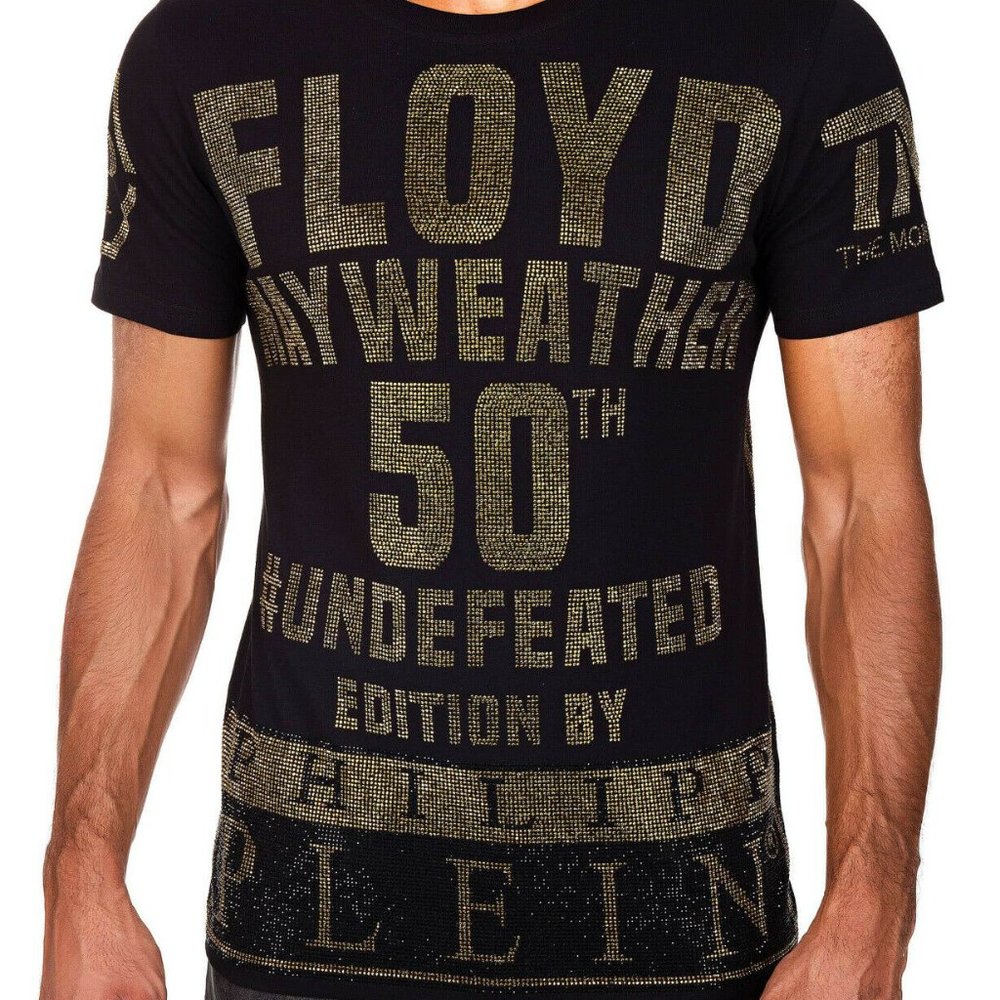 PHILIPP PLEIN T-SHIRT ROUND NECK  "MAYWEATHER ONE"